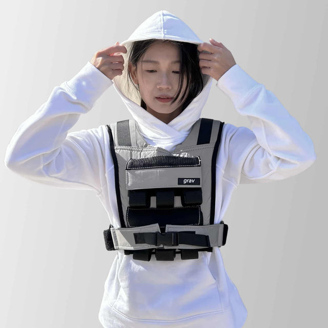 Grav Weight Vest 12kg - Reflective Grey