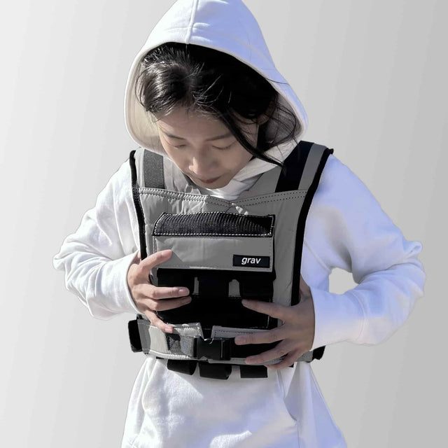 Grav Weight Vest 12kg - Reflective Grey