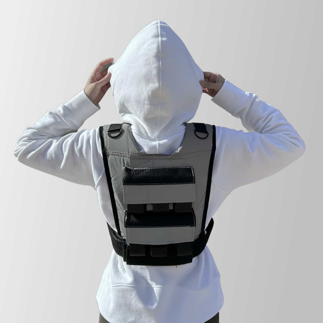 Grav Weight Vest 12kg - Reflective Grey